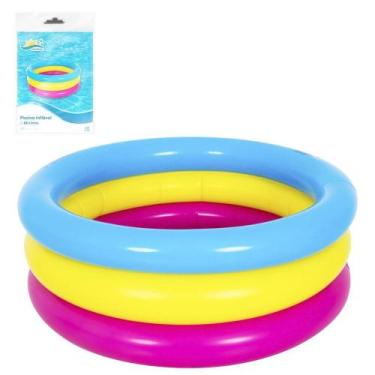 Imagem de Piscina Inflavel 3 Aneis Maxsol 66l 25x76cm De Ø - ARK BRASIL