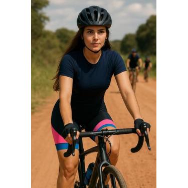 Imagem de Shorts de Ciclismo com Forro Acolchoado Bermuda Ciclista Bike Feminina