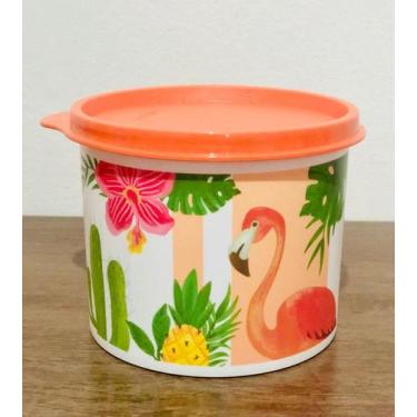 Imagem de Tupperware redondinha flamingo 500ml laranja
