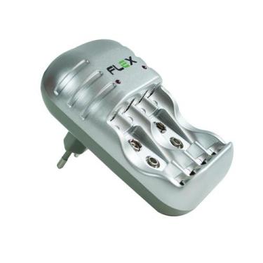 Imagem de Carregador De Pilhas e Baterias Flex Extra Rápido FX-C03