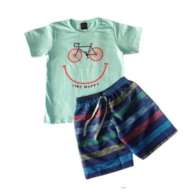 Imagem de Conjunto Infantil Menino Bike Happy - SALDÃO - Mis, Azul, 6
