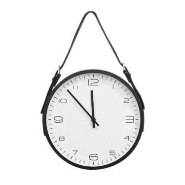 Imagem de relogio de parede com alca preto 30cm diametro Espressione - espressio