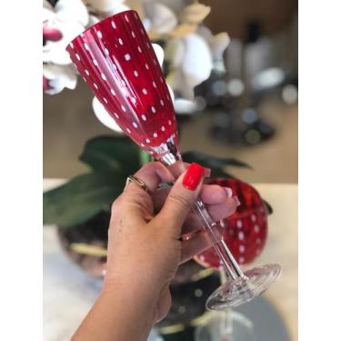 Imagem de Unidade taca champanhe de vidro orquidea vermelho 200ml wolff