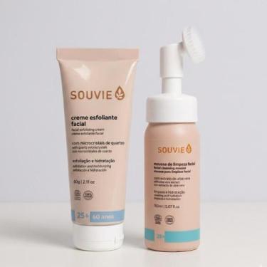 Imagem de Kit Creme Esfoliante + Mousse Facial Limpeza 25+ Souvie