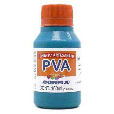 Imagem de Tinta PVA para Artesanato 100ml - Corfix, 499 AZUL PISCINA