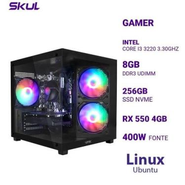 Imagem de Computador 3000 Core I3 3220 3.30Ghz Mem 8Gb Ddr3 Ssd 256Gb Nvme Rx 55