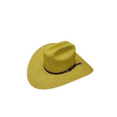Imagem de Chapéu Buriti Americano Cowgirl Colorido - Karandá, Amarelo