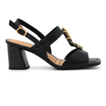 Imagem de Sandalia Dakota Original Salto Confortavel Moda Feminino 762, 36, Pret