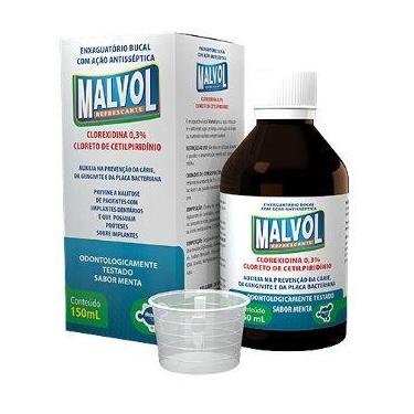Imagem de Enxaguatório Bucal Antisséptico Malvol Menta 150ml - Hearst