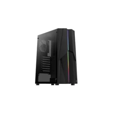 Imagem de Gabinete Gamer Aerocool Mecha Mid Tower Rgb Usb 3.0 Vidro Temperado - Preto