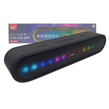 Imagem de Caixa de Som Soundbar Portátil Bluetooth Altomex AL-8911 5W USB com LED RGB Preto