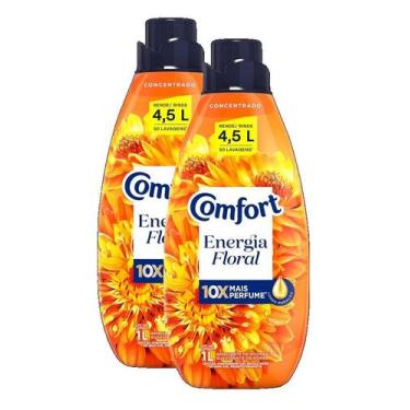 Imagem de kit 2 Amaciante Concentrado Comfort Energia Floral 1L