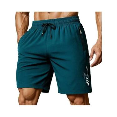 Imagem de Shorts Masculinos Leves De Secagem Rápida Para Academia, Treino De Ver