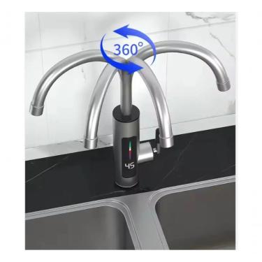 Imagem de Torneira Elétrica Giratória 3000W Parede Aquecimento Instantâneo Display Digital Tienda Online 220V