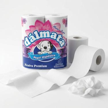 Imagem de Papel Higiênico 4 Rolos Econômico para Uso Diário - Dalmata