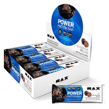 Imagem de Power Protein Bar 8 Unidades 90G Max Titanium Chocolate