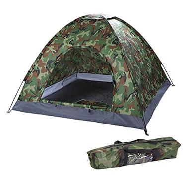 Imagem de GQYYS Barraca de acampamento ultraleve para uso ao ar livre, barraca de 2 a 3 pessoas, barraca de malha leve, abrigos de sol à prova d'água, barracas de montagem, rápido para acampamento, caminhadas e atividades ao ar livre