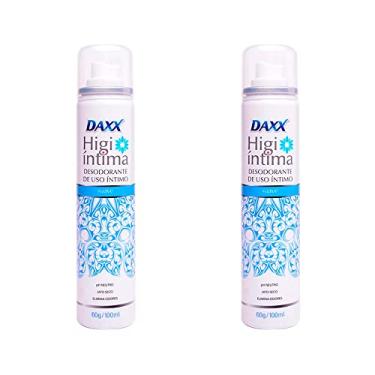 Imagem de Desodorante Íntimo Daxx Higi Íntima Suave Aerosol pH Neutro Jato Seco com 100ml (Kit com 2)