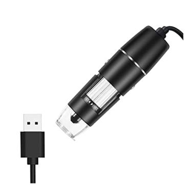 Imagem de Kit de acessórios para microscópio ajustável 1600X 3 em 1 USB Microscópio digital Tipo-C Microscópio eletrônico Microscópio de câmera Slides (cor : SEM adaptador de suporte, Ampliação: 500X)