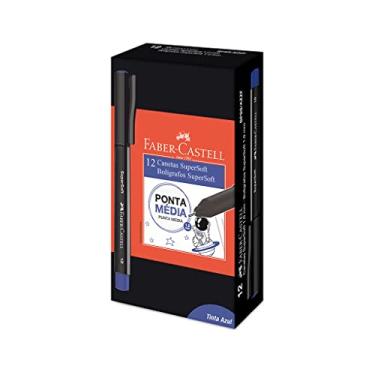 Imagem de Caneta Supersoft 1.0mm Azul, Faber-Castell, BPSS/AZZF, Supersoft, 12 Unidades