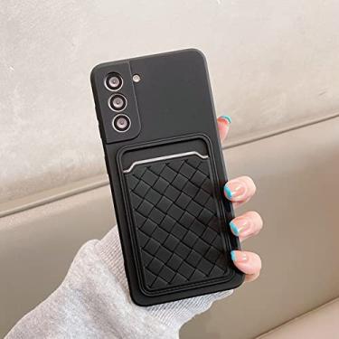 Imagem de Porta-cartão de tecelagem caso carteira para Samsung Galaxy S21 Plus Ultra A72 A52 A32 A22 A51 A71 A12 A50S M51 M30S capa de silicone macio, T1, para Samsung A51