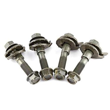 Imagem de Ajuste de parafusos de camber, 4 peças 14 mm veículos aço quatro rodas alinhamento ajustável camber kit camber parafuso traseiro camber kit 81260 camber kit