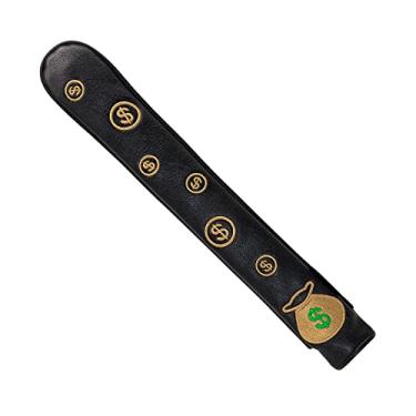 Imagem de Couro PU Premium Golfe Alinhamento Headcover Corretor Swing Trainer Case Suporte Acessórios de Golfista,