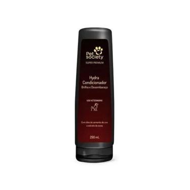 Imagem de Condicionador Desembaraço e Brilho Pet Society Para Cães e Gatos - 290ml