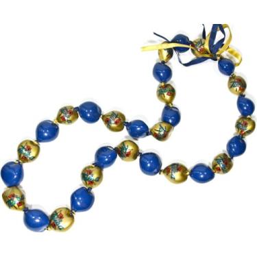 Imagem de Colar NCAA Tulsa Golden Hurricane Go Nuts Kukui Nut Lei