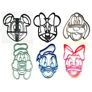 Imagem de MICKEY MOUSE TEMA MINNIE E E FRIENDS CONJUNTO DE 6 cortadores de biscoito feitos nos EUA PR1569