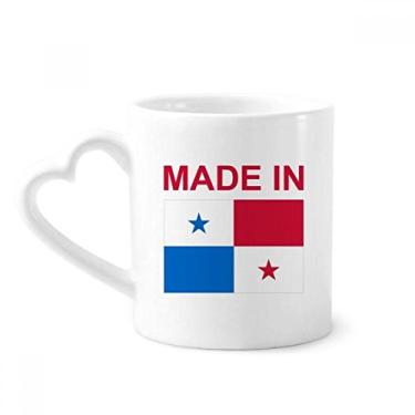 Imagem de Feito no Panamá Country Love Caneca Café Cerâmica Copos Copo de Coração de Vidro