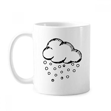 Imagem de Hailstone Caneca com estampa nublada pintada à mão cerâmica xícara de porcelana café louça