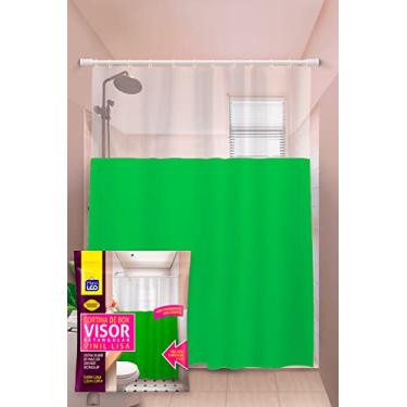 Imagem de Cortina para Box Verde Visor Cristal (1,35x2,00m) | Plast Leo (Ref.: 621-D)