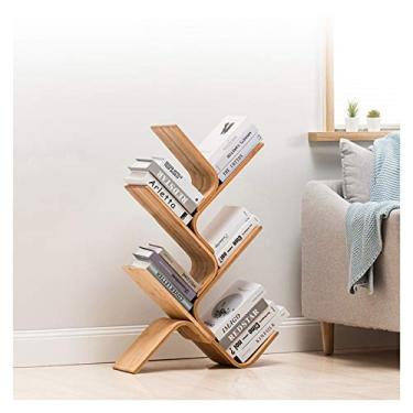 Imagem de KIZQYN Estante de árvore de estante, estante de árvore de chão na sala de estar/casa/escritório, rack de armazenamento de estantes para estante de livros (tamanho: 6 níveis)