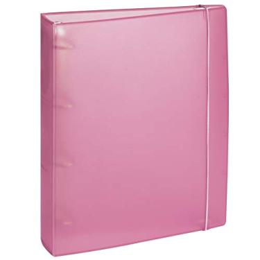 Imagem de Acrimet Fichário Universitário 4 Argolas A4, Cor Rosé Clear, 805.3