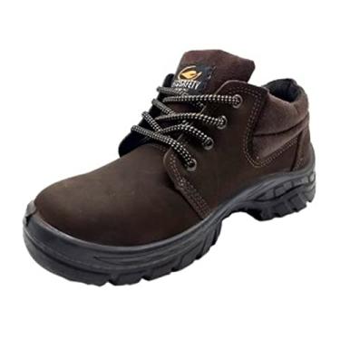Imagem de Bota Segurança Nobuck PS134 Café Bico Pvc Ecosafety Tam 41