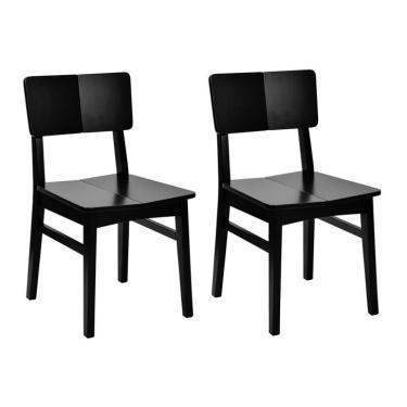 Imagem de Conjunto com 2 Cadeiras Duo Preto