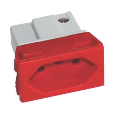 Imagem de Tomada P/Painel 2P+T 20A Vermelha C/Borne Ref. S-8623 – Steck