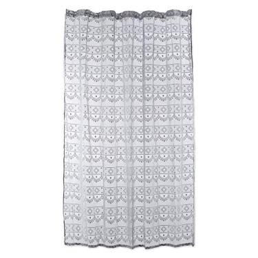 Imagem de DII Cortina de chuveiro de renda, 182,88 x 182,88 cm, cinza diamante