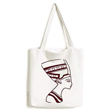 Imagem de Egito abstrato totem lateral retrato Fresco bolsa de compras bolsa casual bolsa de compras