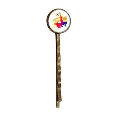 Imagem de Cheered Football Player Bicycle Kick Retro Metal Hair Bobby Pin Headwear