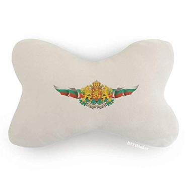 Imagem de DIYthinker Bandeira da Bulgária Emblema Nacional Acabamento de Carro Pescoço Almofada Almofada Almofada Almofada