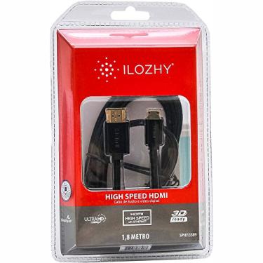 Imagem de Cabo Hdmi X Mini Hdmi 1.4 Ilozhy 1,8 Metro 4k Uhd 3d Gold