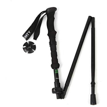 Imagem de N/P Bastões telescópicos dobráveis dobráveis para caminhadas e trekking – Bastão forte e leve de alumínio 7075 com cabo de EVA – Trava ultra forte – para homens e mulheres