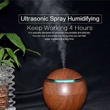 Imagem de Difusor Aromatizador Umidificador Óleo Essencia 7 Cores Led