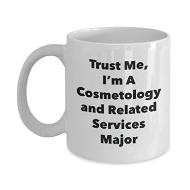 Imagem de Trust Me, I'm A Cosmetology and Related Services Major Caneca - Caneca de café divertida - Lindas ideias de presentes de formatura para amigos e colegas de classe (325 ml)