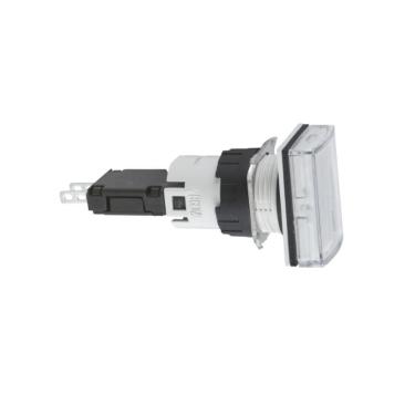Imagem de Botão Sinalizador 16mm Plástico Retangular Led 12-24VCA/CC XB6DV1BB - Schneider