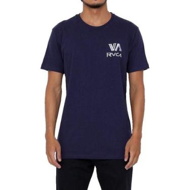 Imagem de Camiseta Rvca Dry Brush Masculina Azul Marinho