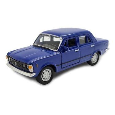 Imagem de Miniatura Fiat 125P Azul Metal Welly 1:38