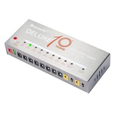 Imagem de Chusui Fonte de alimentação de guitarra Demonfx 10 saída isolada para pedal de efeito 9V / 12V / 18V com porta de carregamento USB curto-circuito e proteção contra sobrecarga